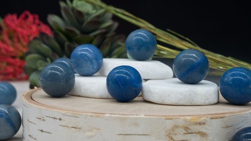 Blue Aventurine Crystal Sphere Ball Decoration Wedding Table Decor Meditation