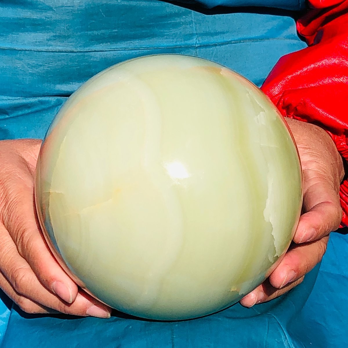 4170g Natural Afghan Jade Chakra Quartz Sphere healing ball Specimen