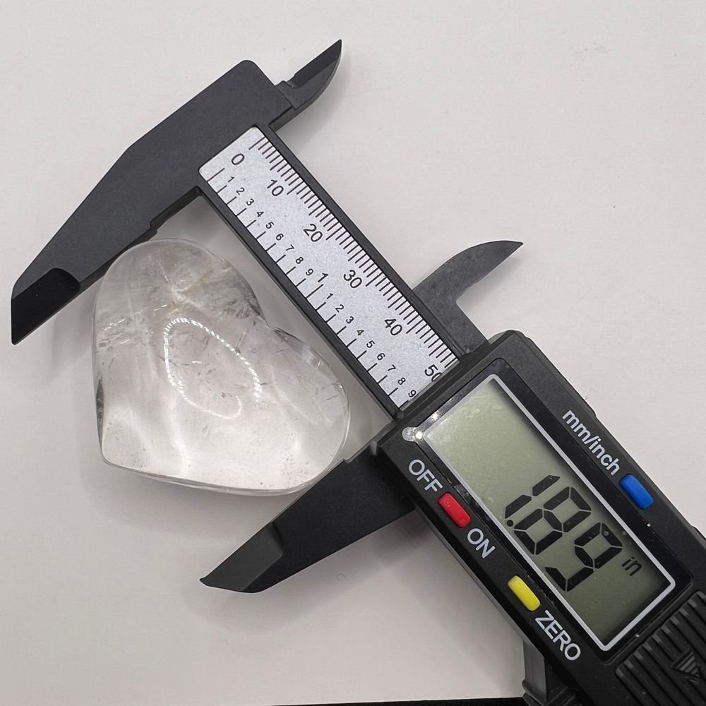 Clear Quartz Crystal Heart Carving