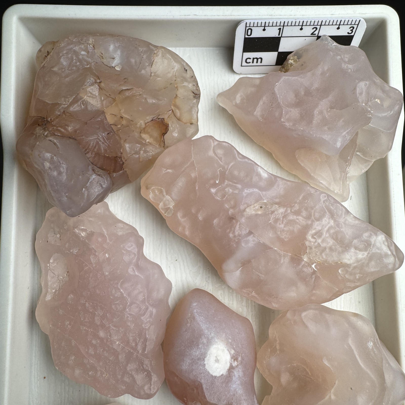 400 grams Raw & Natural Alxa Gobi Icy-Pink Agate, Inner Mongolia-383