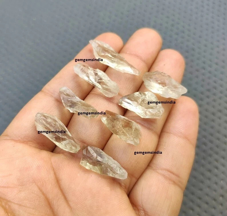 Fabulous Green Amethyst 10 Piece Shards 15-20 MM Green Amethyst Making Wire