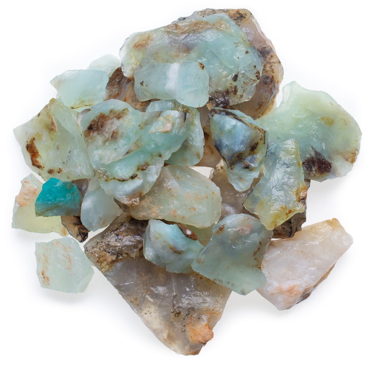 Blue Opal – Rough Rocks for Tumbling – Wholesale Stone Crystal Andean (Peru)