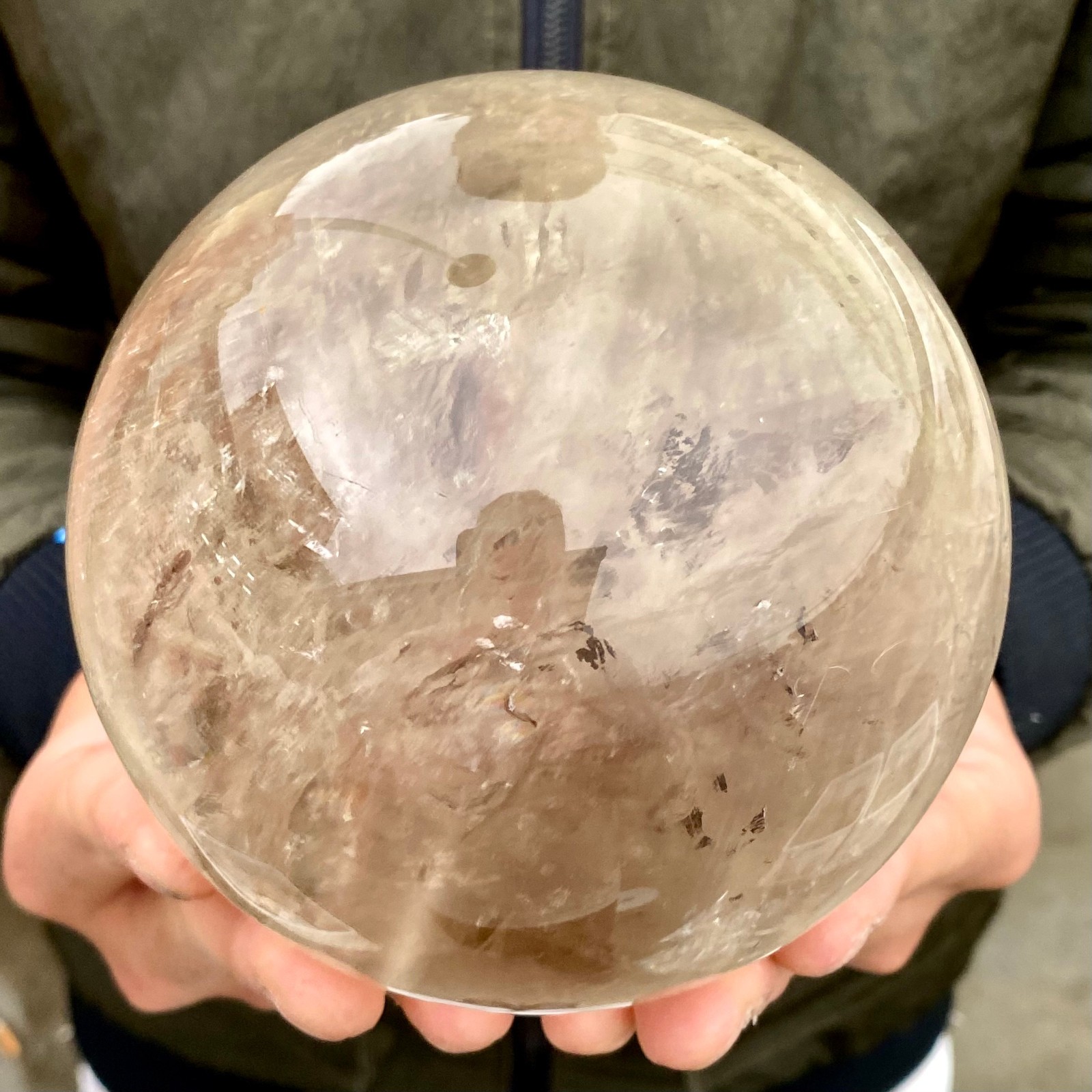 3.15LB Natural clear quartz sphere quartz crystal ball reiki Energy healing