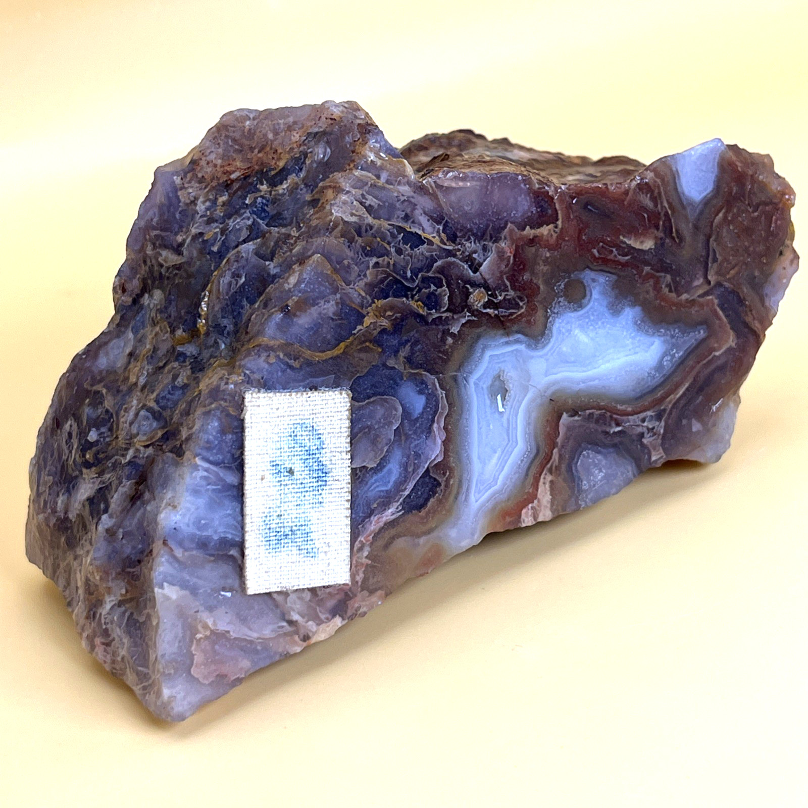 Wild/Raw Crazy Lace Agate 290g Cabbing Slabbing Cut on One Side
