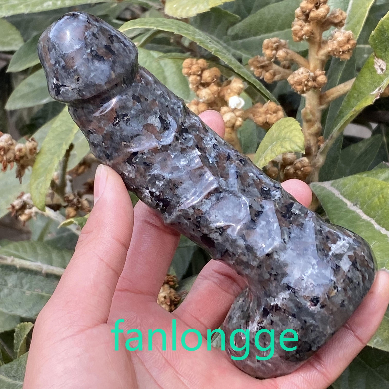 6in Wholesale Natural Yooperite male penis Quartz Crystal Carved Figurines 1pc