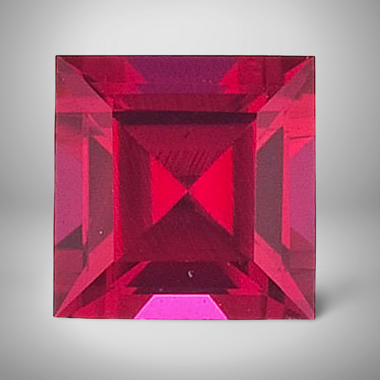 Ruby Square Cut Gemstone 8.1 Cts – 14 mm AAA+ Loose Gem