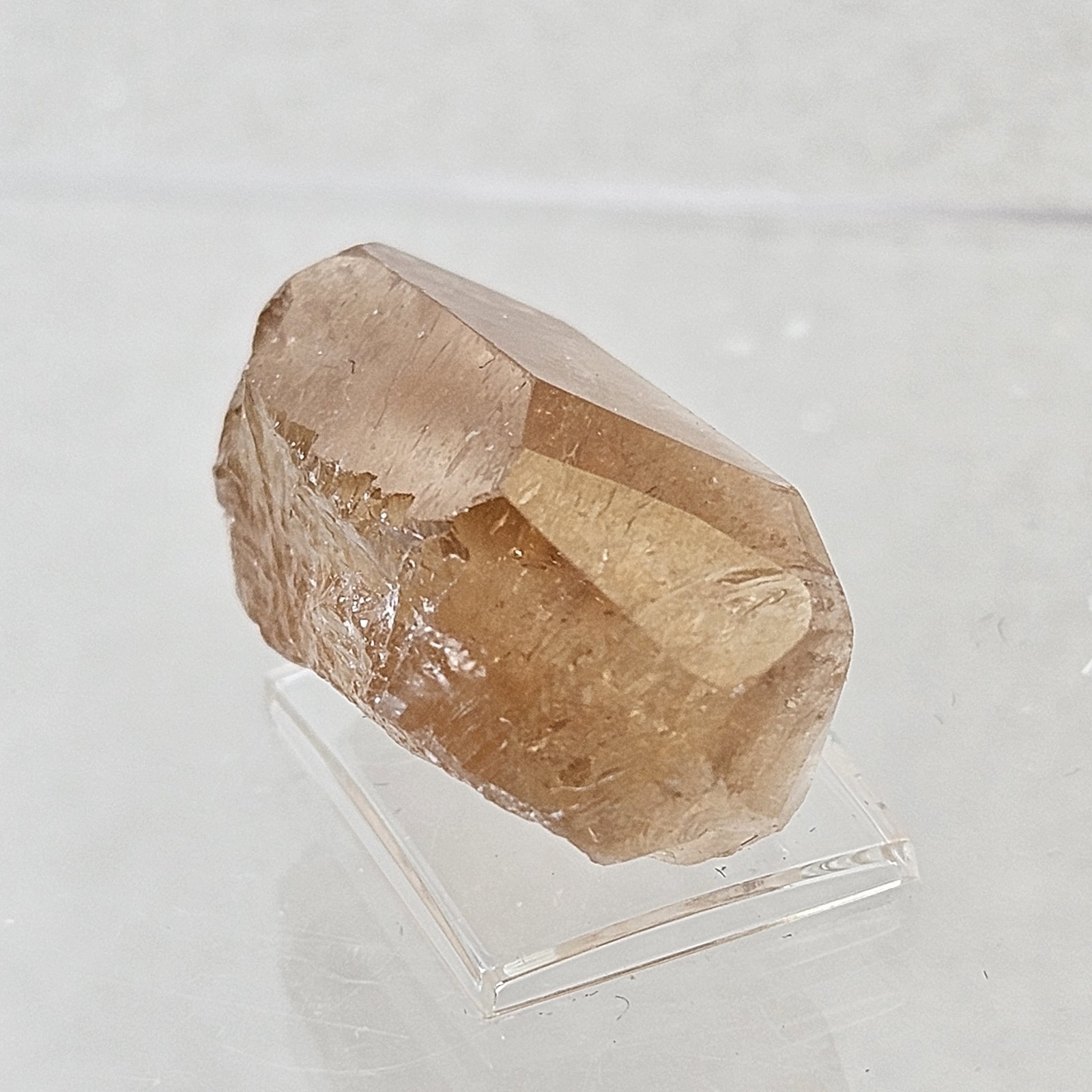 Natural Double Terminated Golden “Imperial” Topaz Crystal Specimen Thumbnail