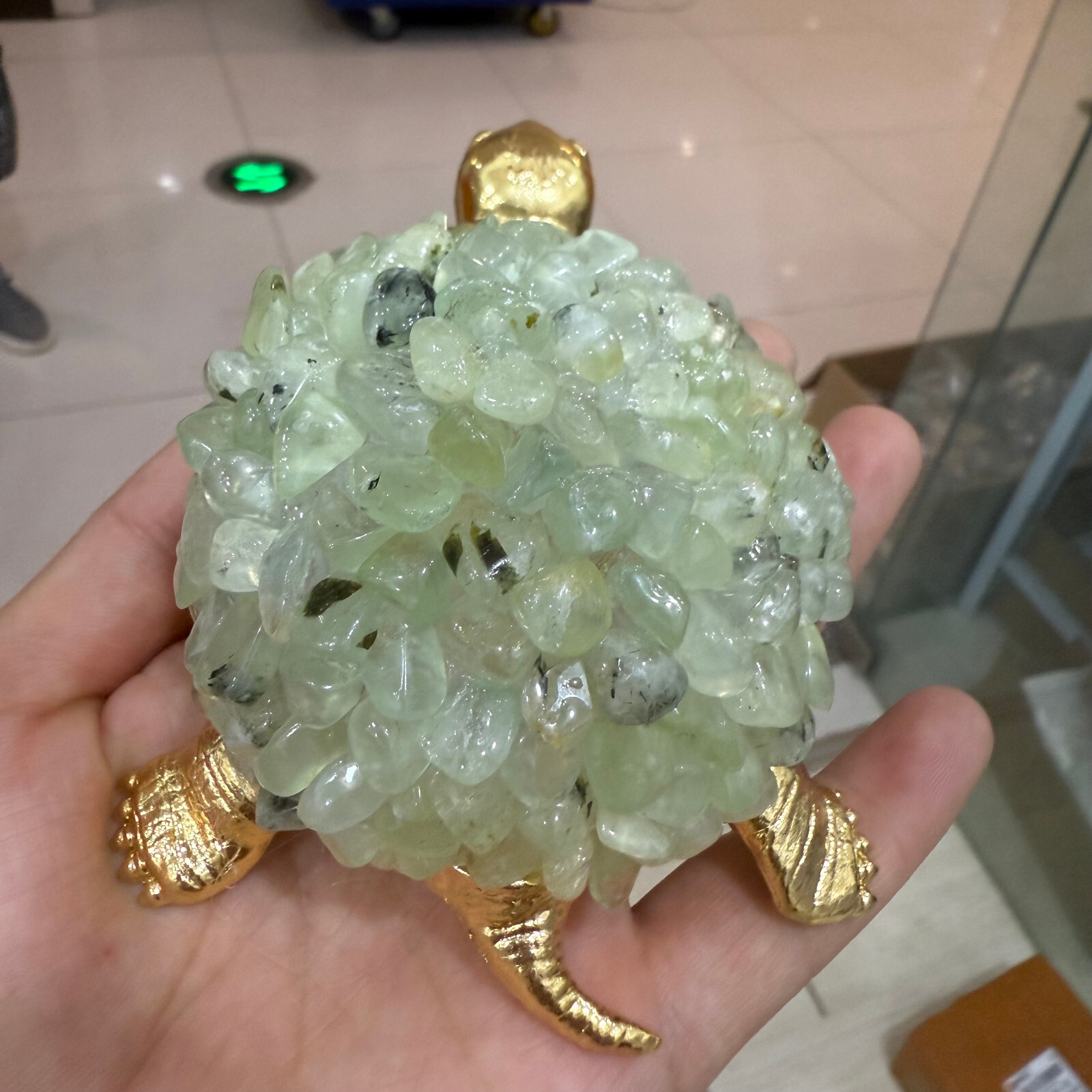 Tortoise Natural Grapes stone Turtle Handcrafted Gemstone Purple Unique Gift