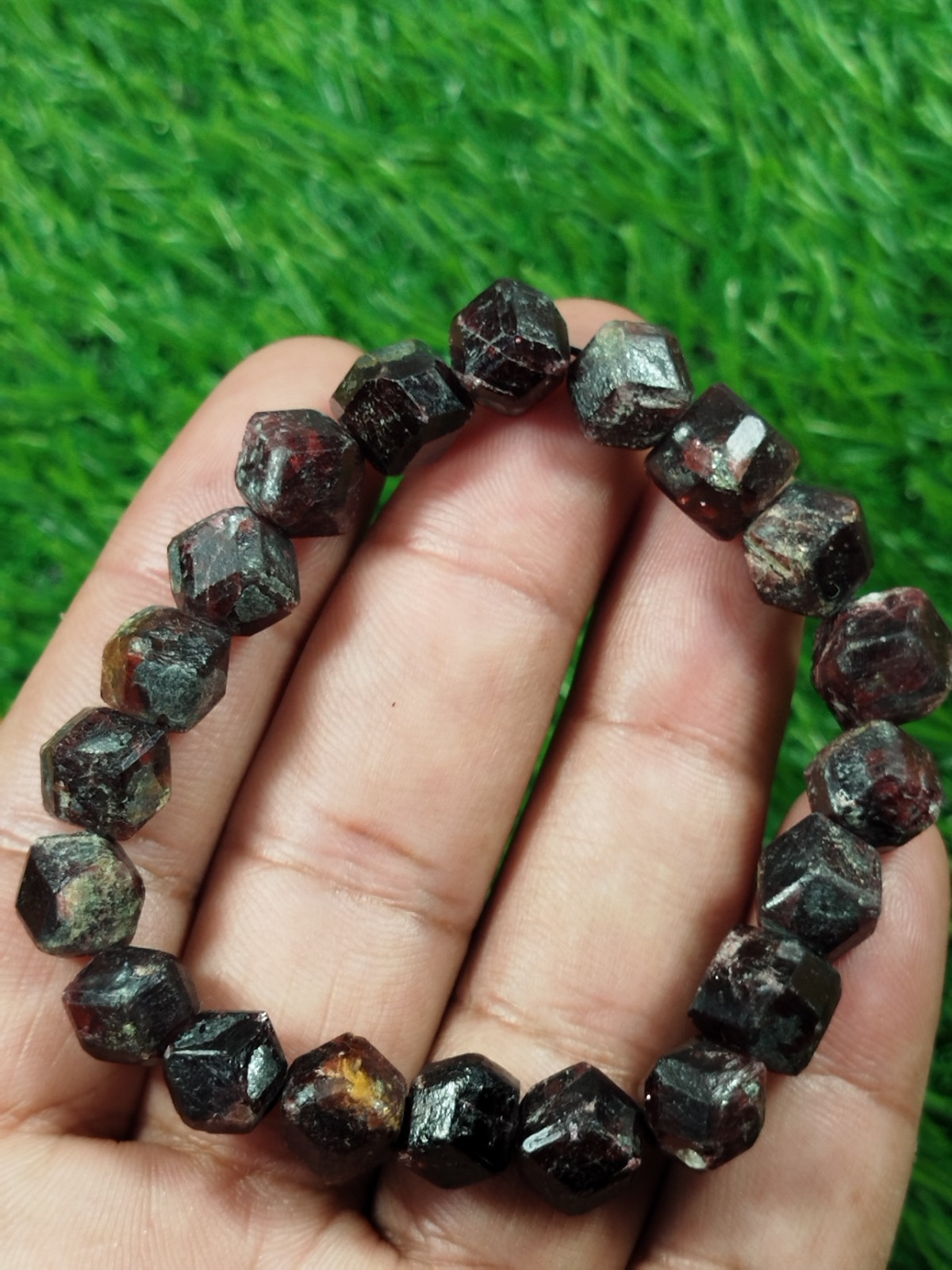 44 Grams Almandine Garnet Stackable Bracelet From Skardu Pakistan