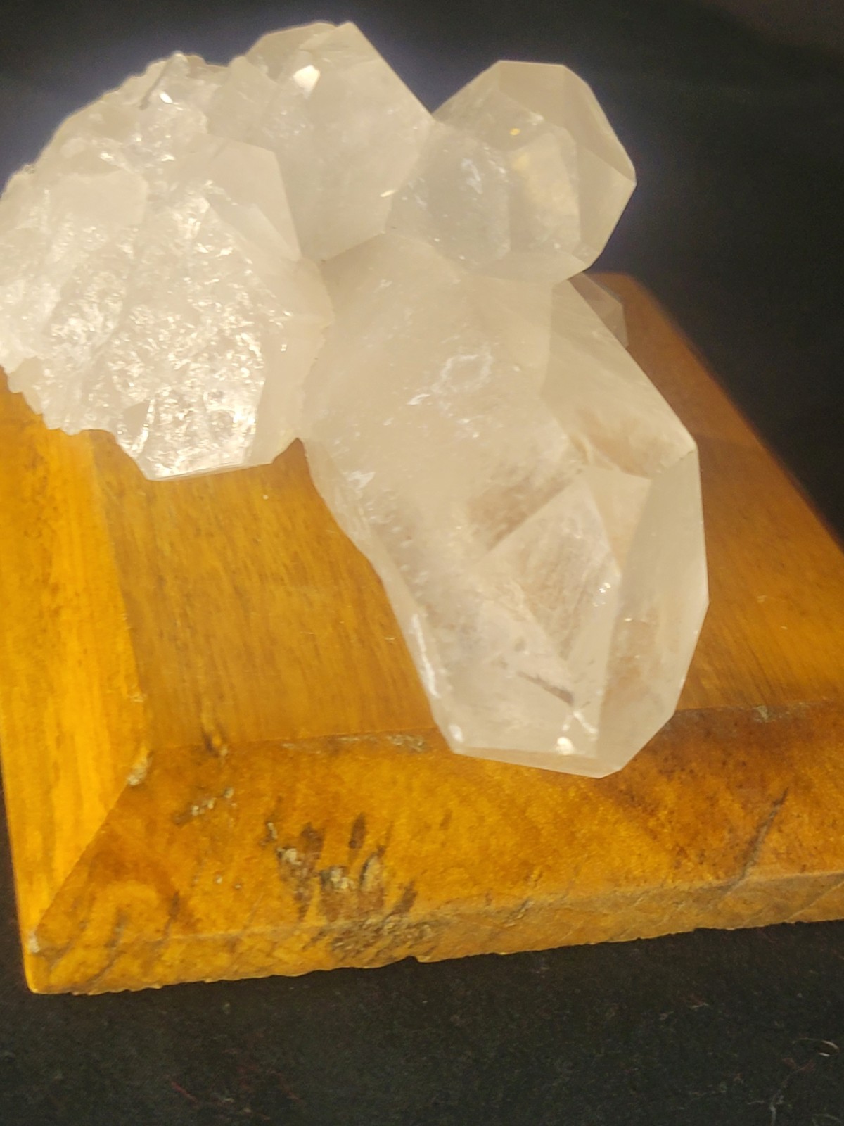 290g Natural White Clear Quartz Cluster Crystal Mineral Healing Stone (B4)