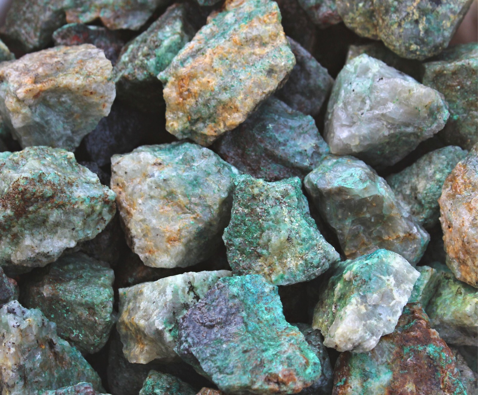 Chrysocolla – Large Rough Rocks for Tumbling – Bulk Wholesale 1LB options