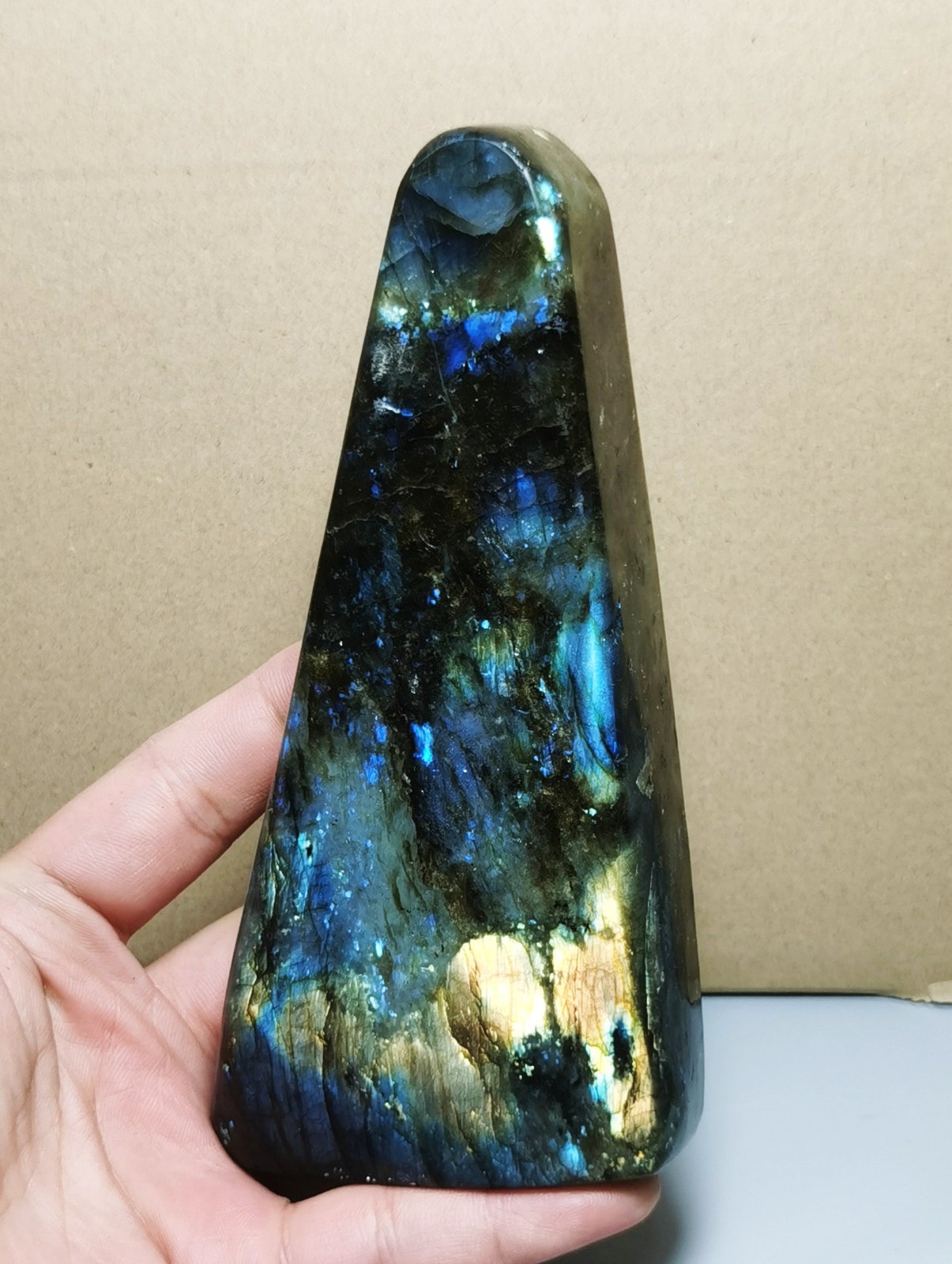1LB Natural Rare Rainbow Flash Labradorite Freeform Reiki Stone Healing