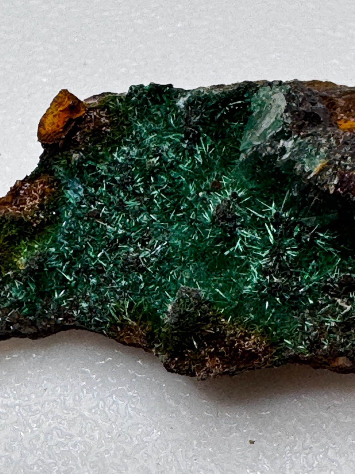 Brochantite Crystal Spray on Matrix Lavrion Greece Copper Mineral Estate