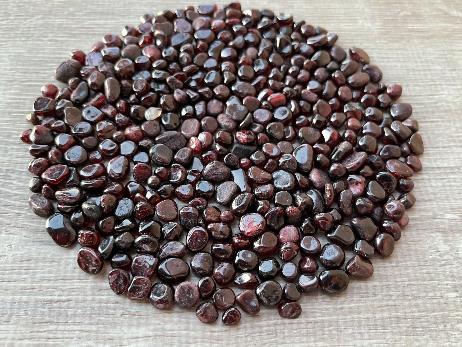 Grade A++ Garnet Semi Tumbled Gemstone Large Chips 4 – 12 mm, Wholesale Bulk Lot