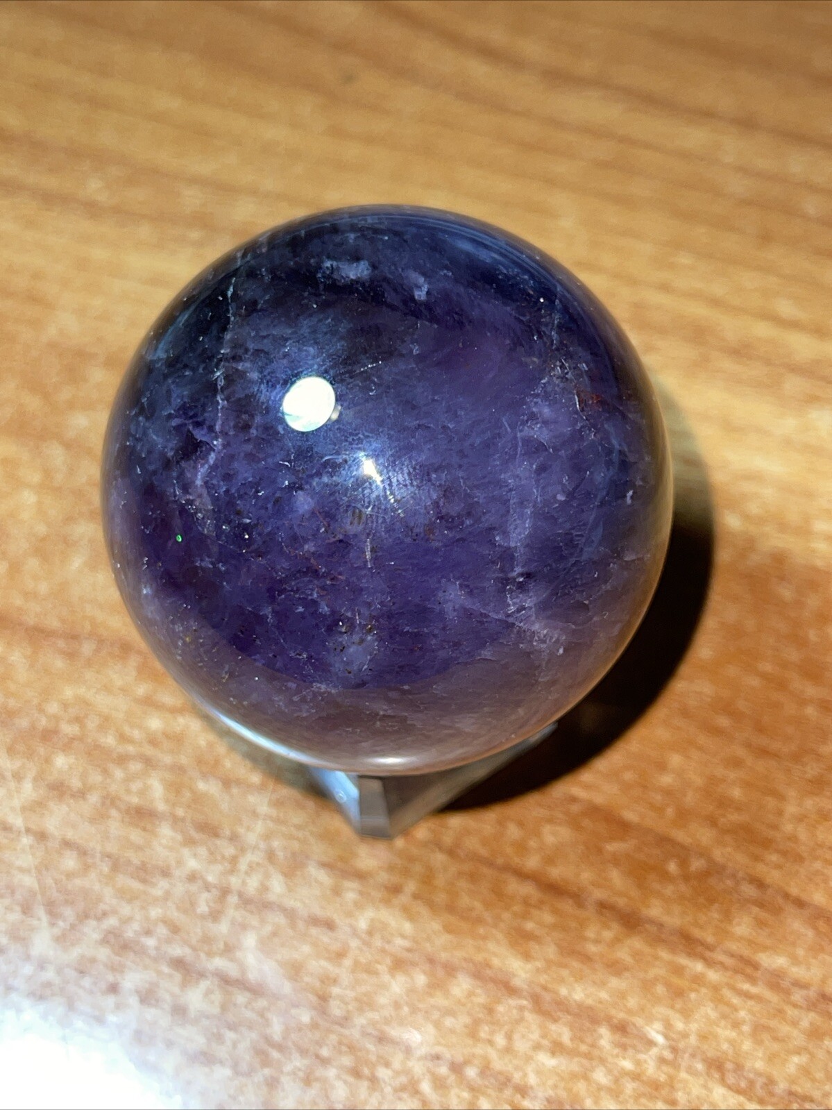 Auralite 23 Crystal Sphere Ball Orb With Excellent Flash 46.9mm 143g