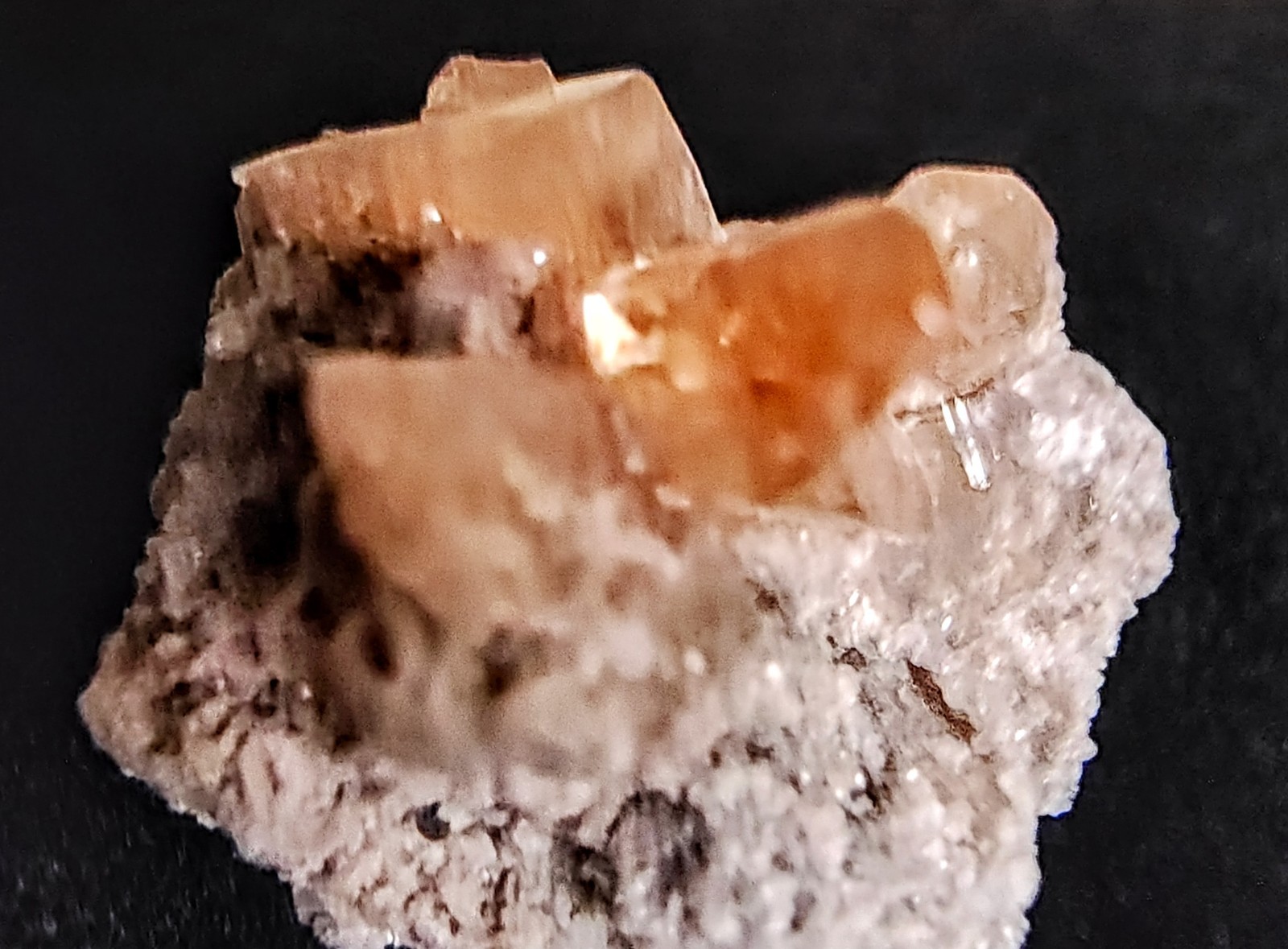 NATURAL GEM TOPAZ ON MATRIX MINI CRYSTAL CLUSTER