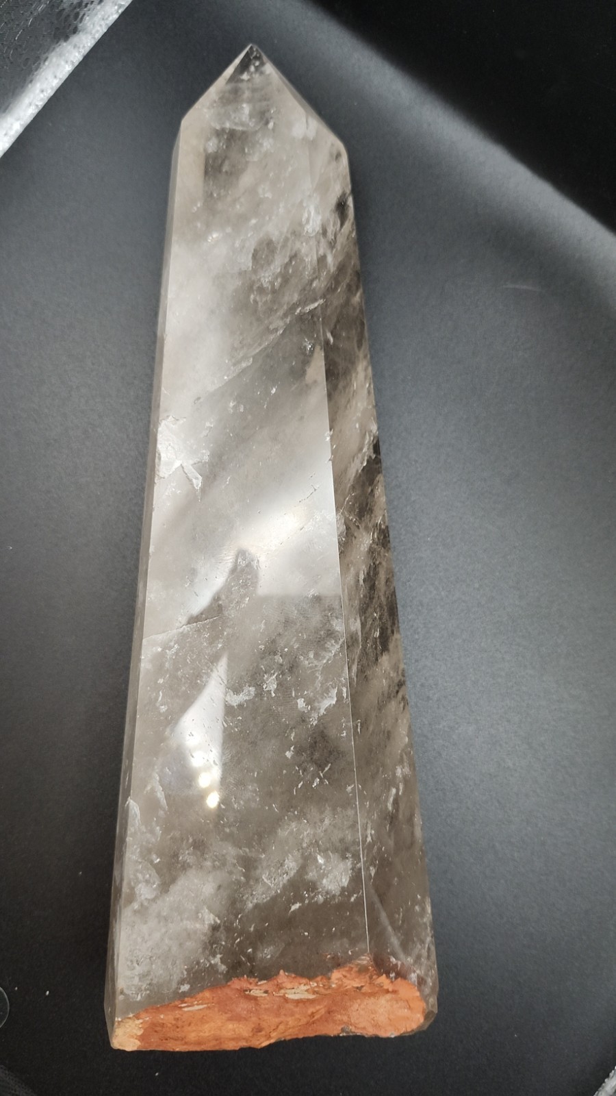 Huge Natural Smokey Quartz Crystal Tower 10″ Tall 3.15 Lbs Natural Chakra Align