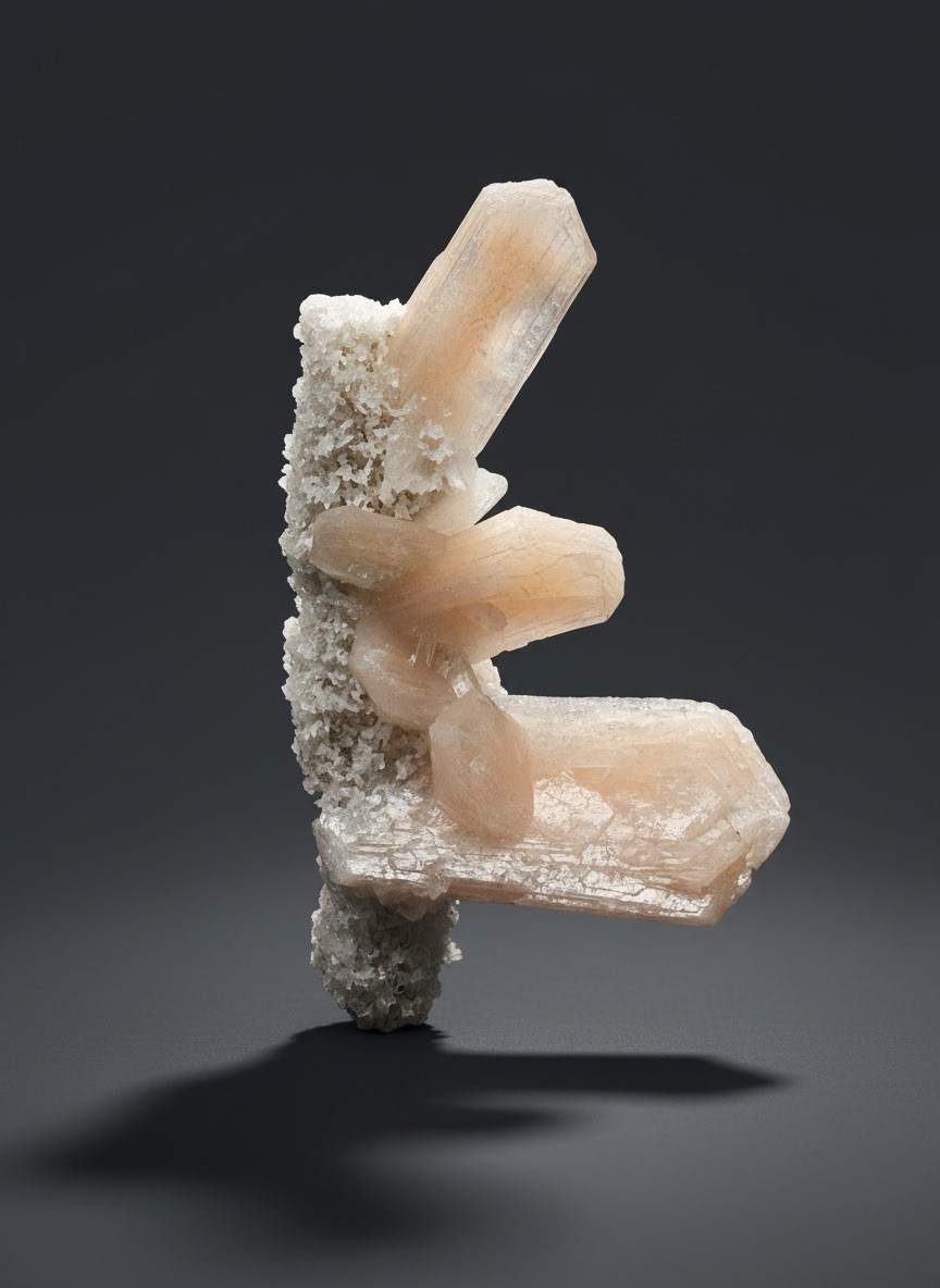 Gemmy Stilbite Crystals on Volcanic Stalactite | Deccan Traps, Maharashtra India
