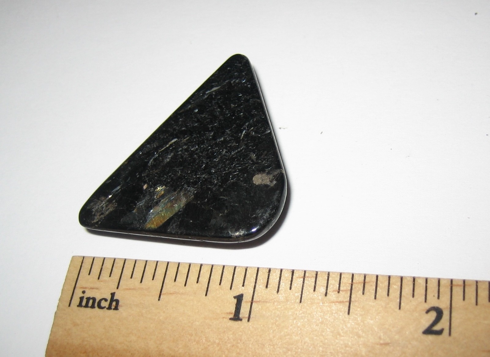 35mm x 24mm POLISHED RARE AUTHENTIC NUUMMITE STONE CABOCHON GREENLAND ~ 8.4g *A4