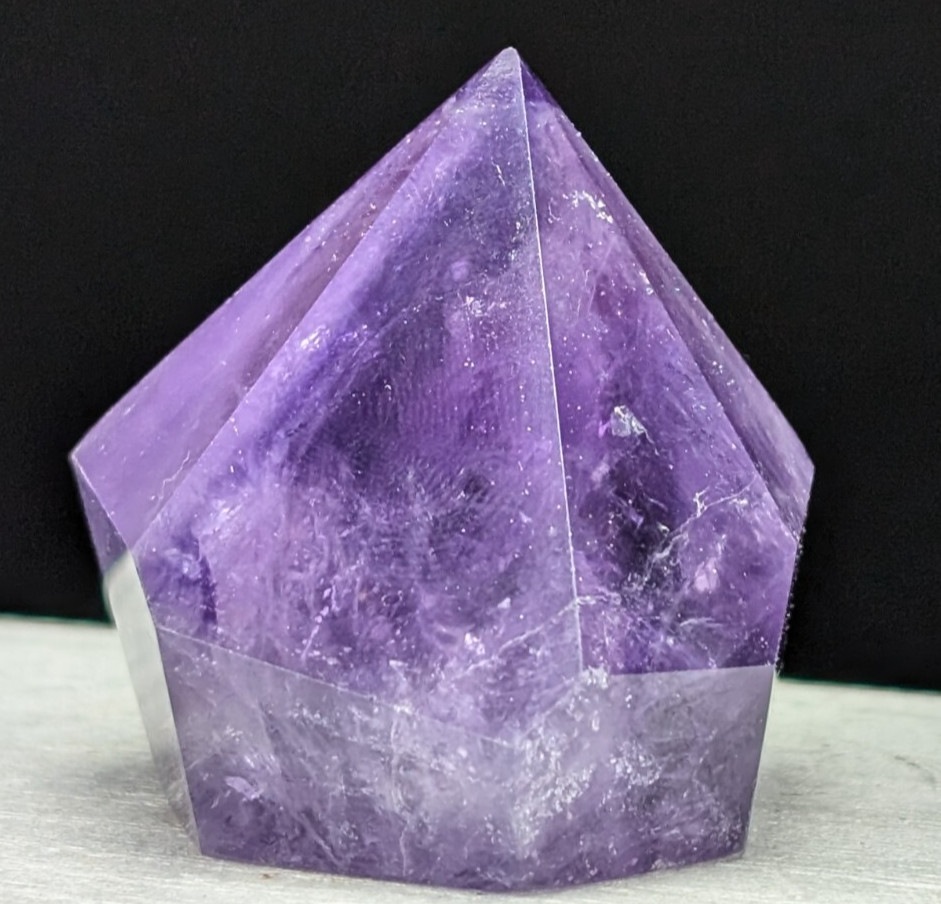 Amethyst Tower Diamond Gem Purple Crystal Chakra Gemstone Point