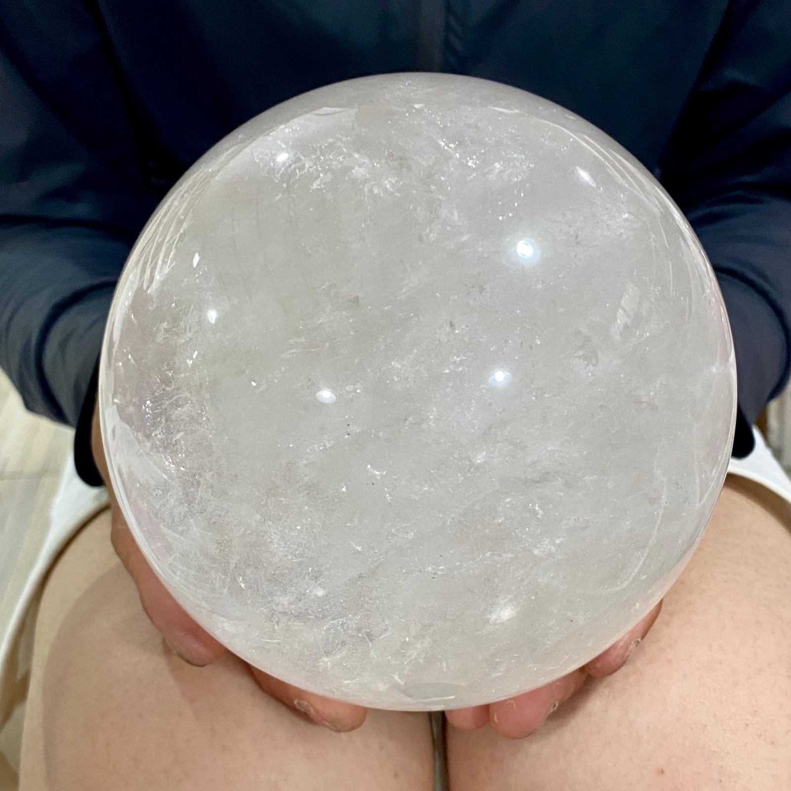 7.47LB Natural clear quartz sphere quartz crystal ball reiki Energy healing