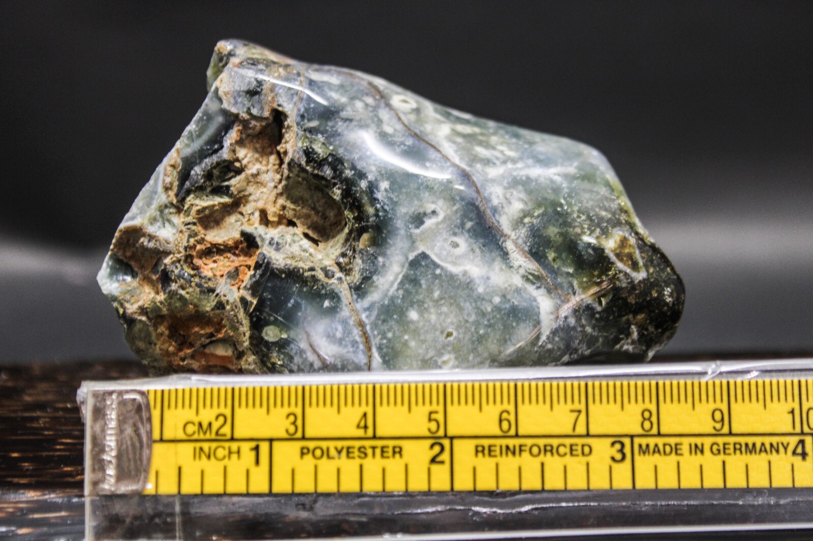 249gr Natural Partly Polished Blue Opal Rough Specimen Mineral Gemstone