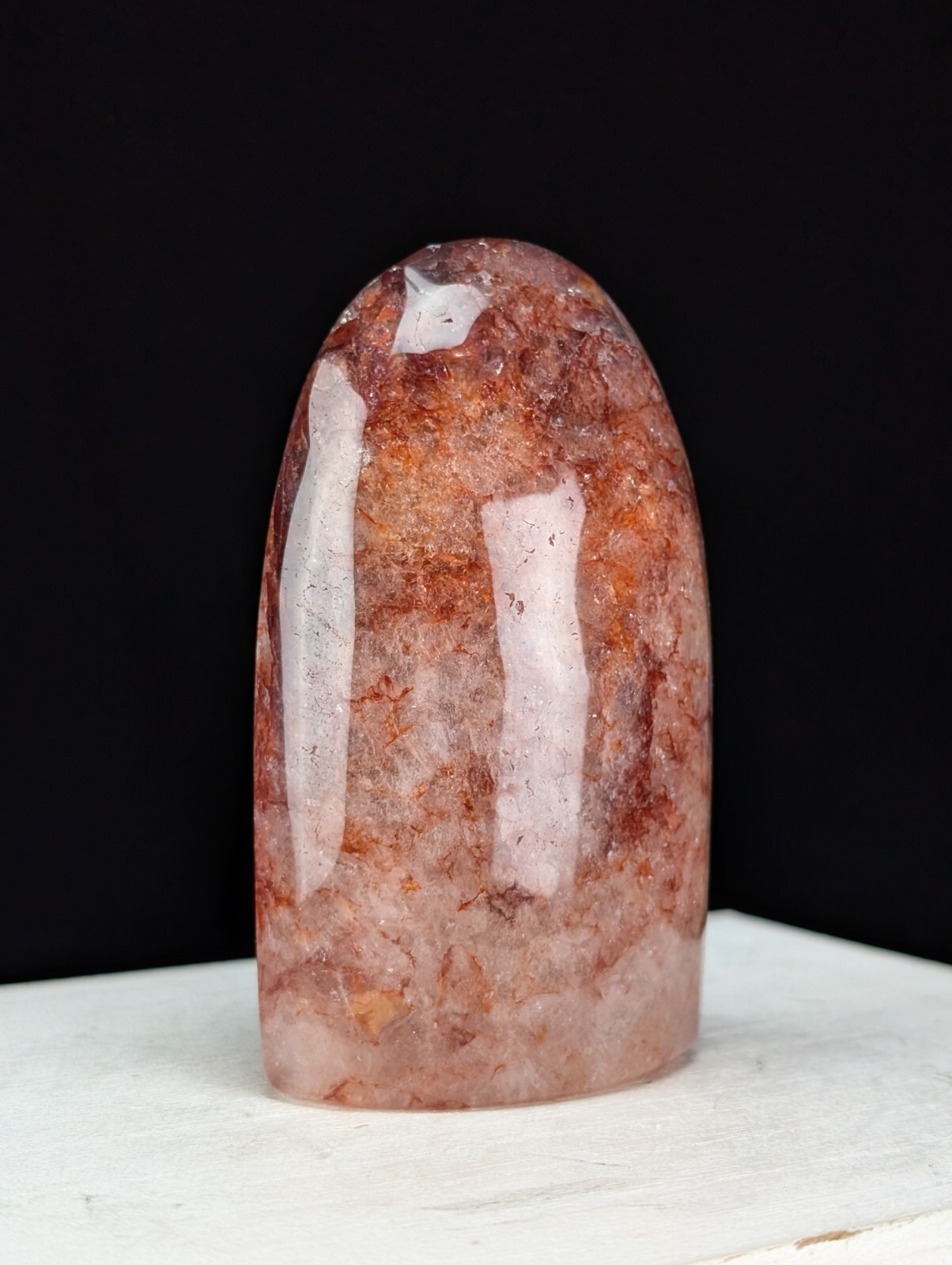 Fire Quartz Freeform Ornament Crystal Chakra Gemstone Free Form