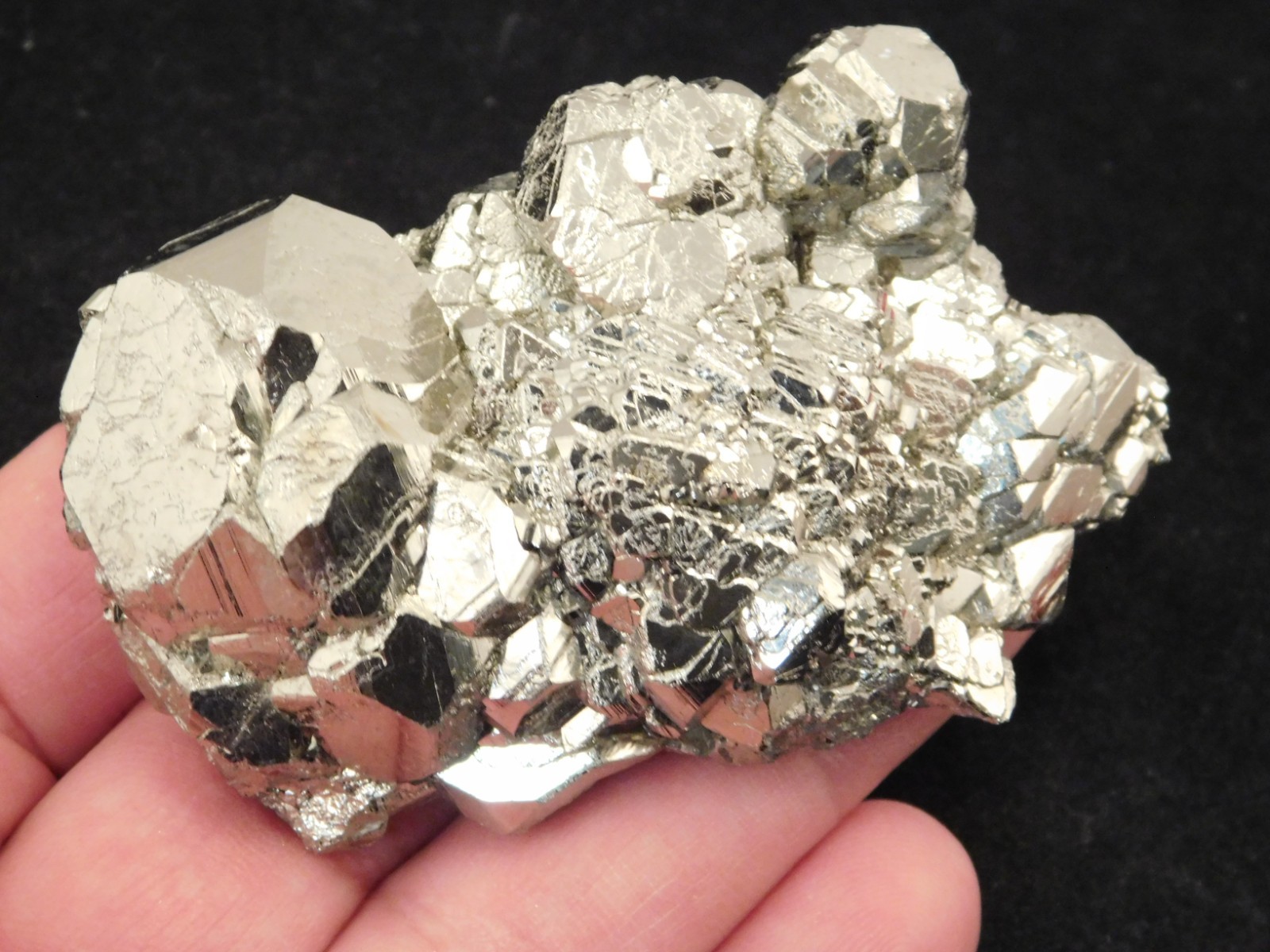 Dodecahedron PYRITE Crystal Cluster 100% Natural Peru 168gr