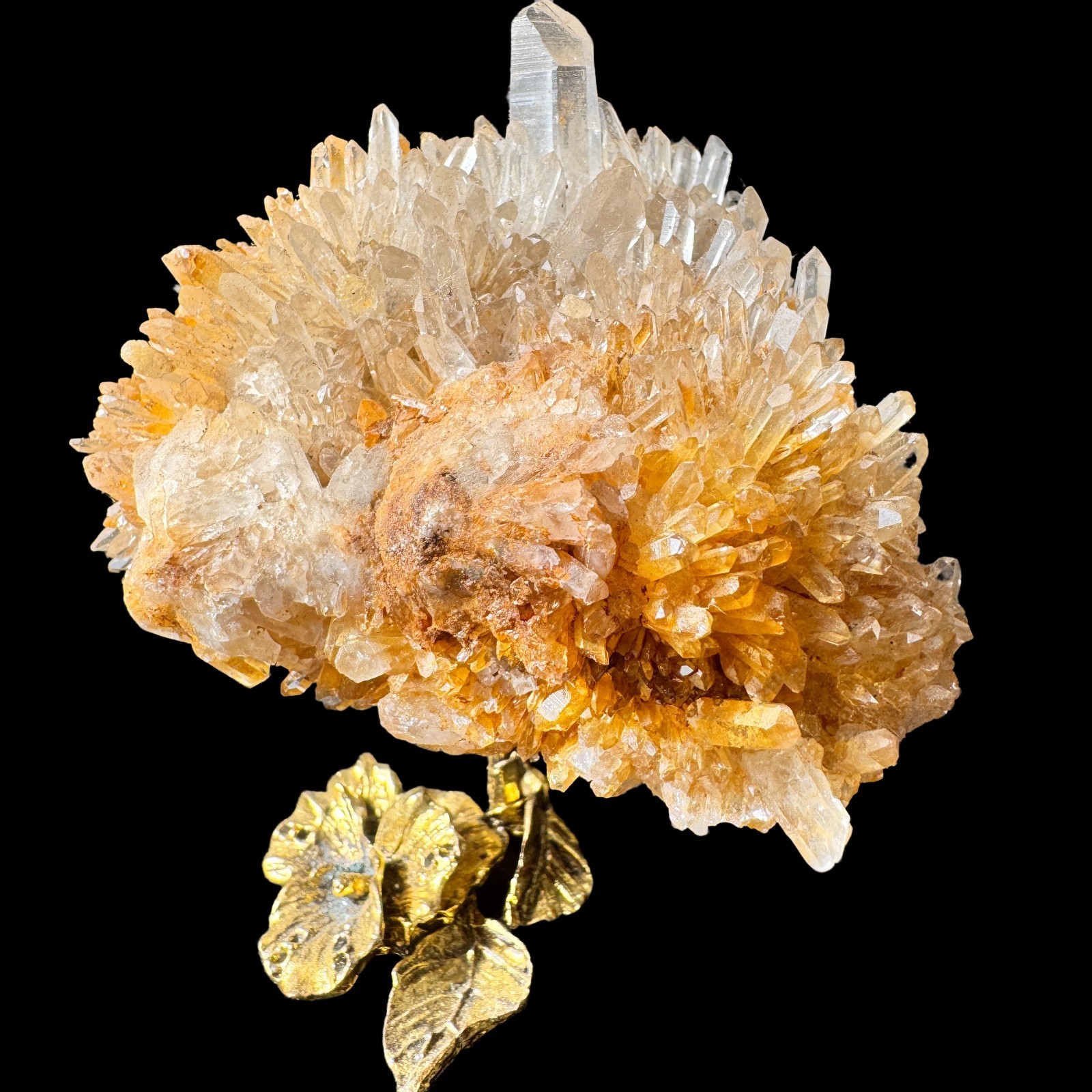 Premium Natural Clear Quartz Crystal Cluster Mineral Specimen 3.3″ for Display