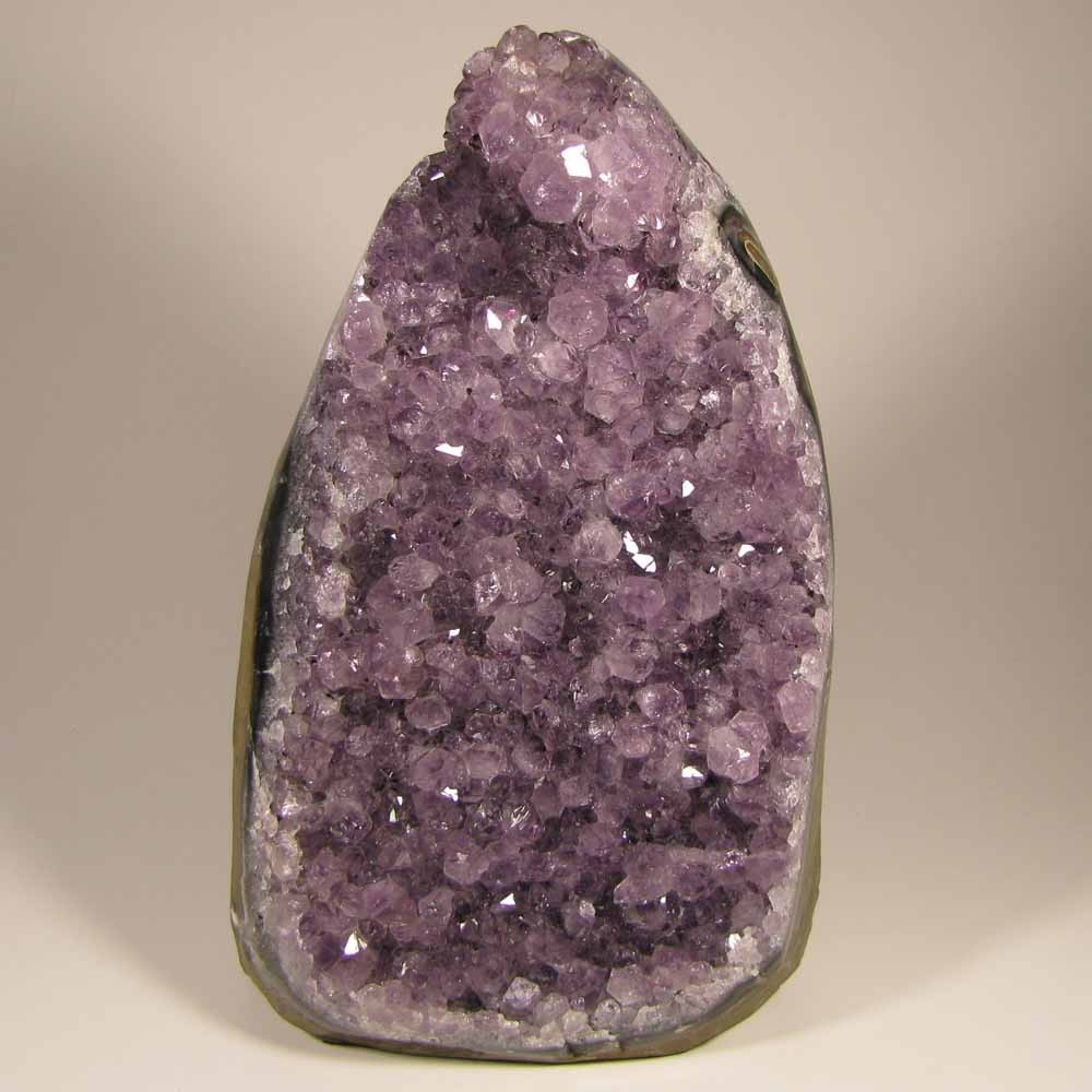 7.4″ Polished AMETHYST Crystals Cluster Freeform Standup – Uruguay – 4.8 lbs.