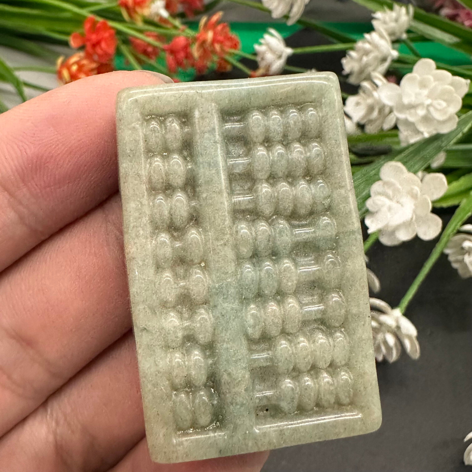 Natural Amazonite Carved Abacus Quartz Specimen Skull Crystal Reiki Healing 1pc