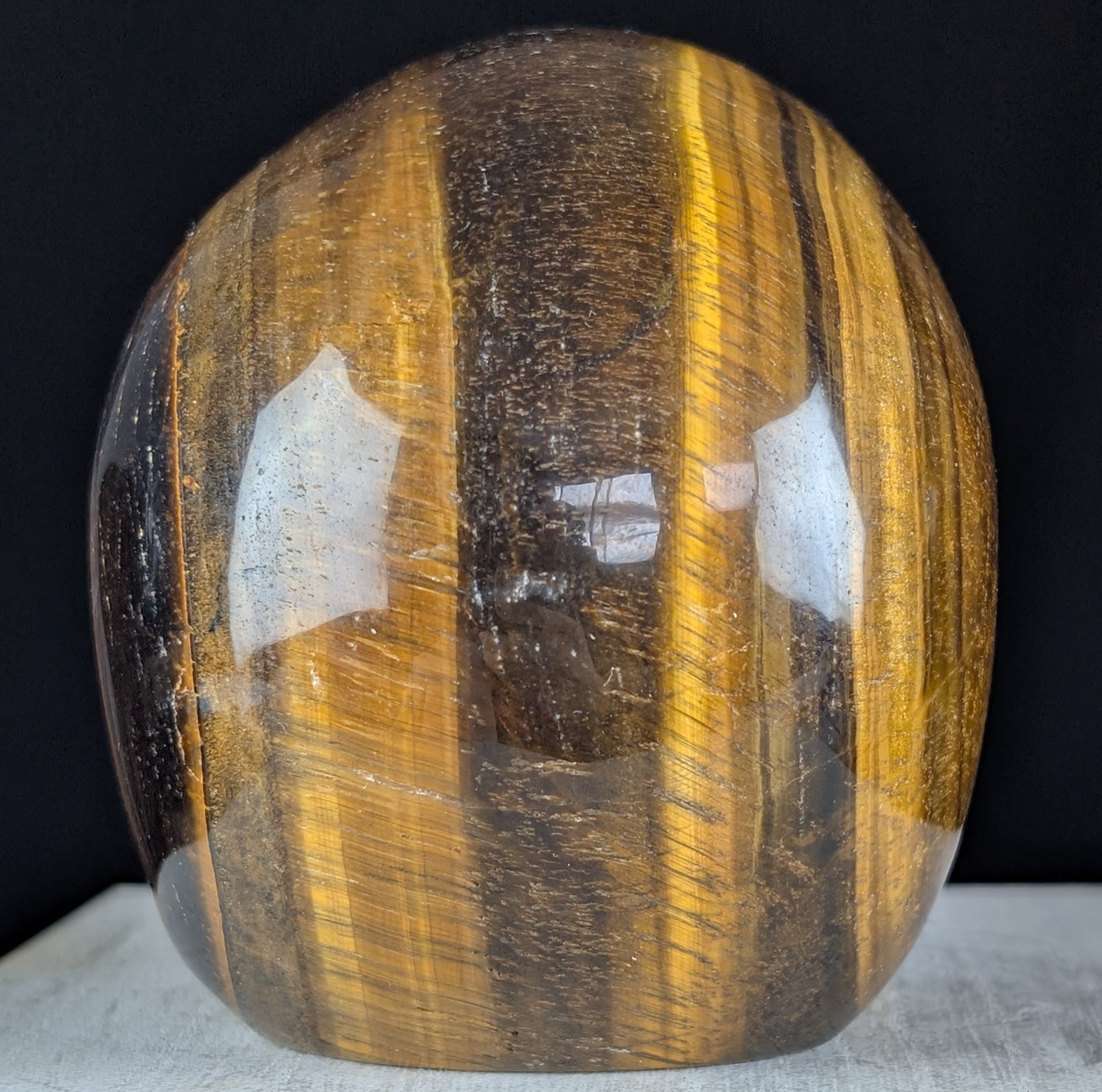 Tiger Eye Skull Crystal Gemstone Large Chakra Reiki Carving Mineral