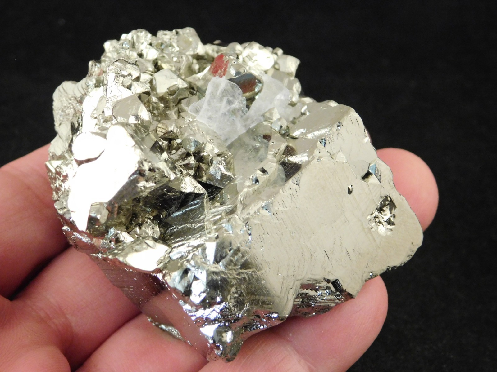 Larger! Nice and 100% Natural Pyrite CUBE Cluster Huanzala Mine Peru 326gr