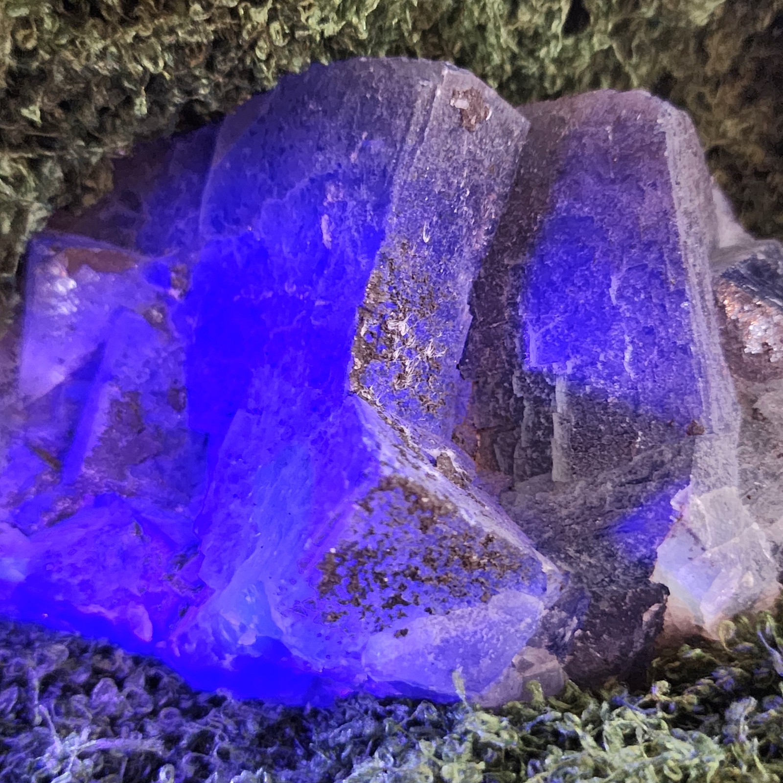 Large Green/Blue Cubic Flourite Specimen