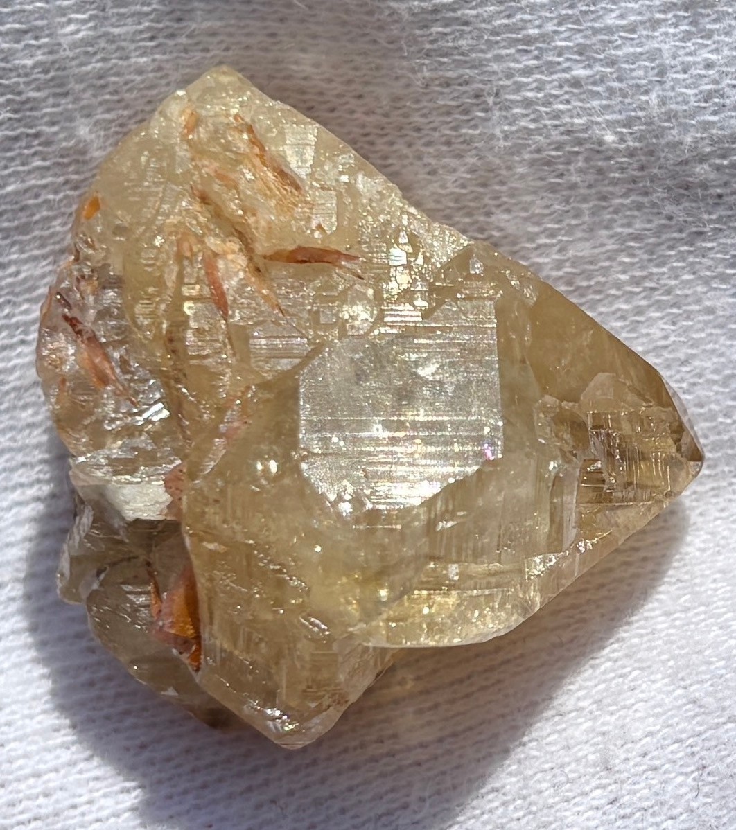 USA SALE SEE VIDEO 37g ETCHED CERUSSITE CERRUSITE CERRUSSITE CRYSTAL BARITE SKEL