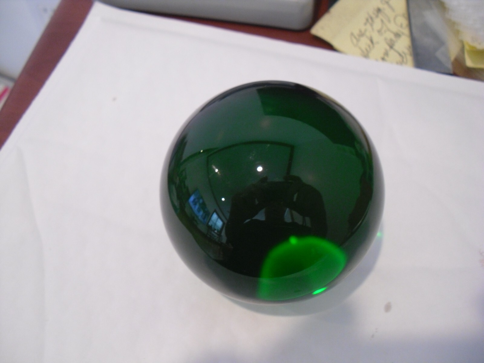 Crystal Ball Sphere 3″ GREEN for Feng Shui, Meditation, Decor, 1LB 7 OUNCE