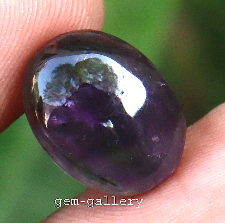 Purple Amethyst Cabochon Oval Shape Certified Natural Loose Gemstone 6 Ct