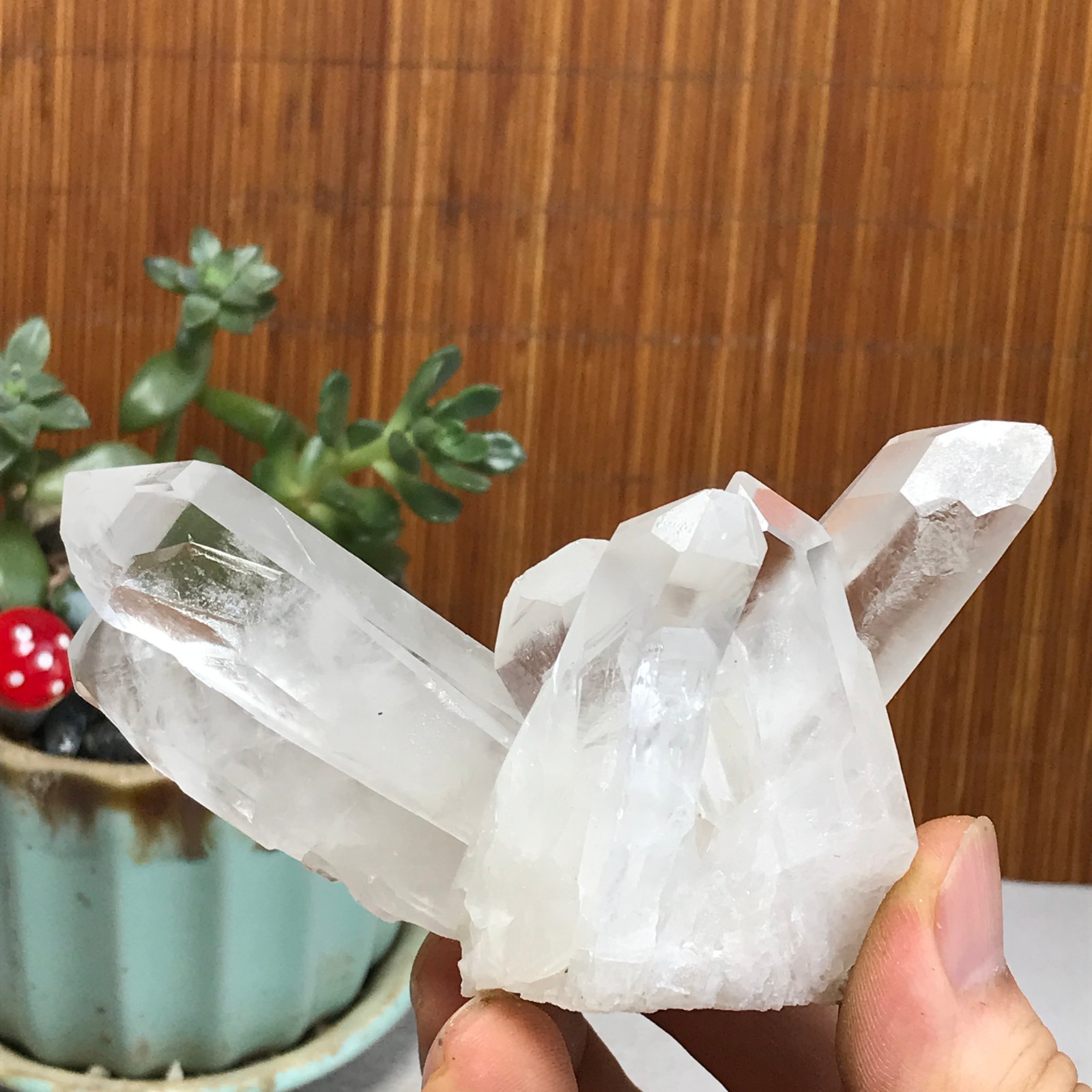 92-78-42mm Natural crystal clusters pretty Quartz Mineral Specimen 149g A6987
