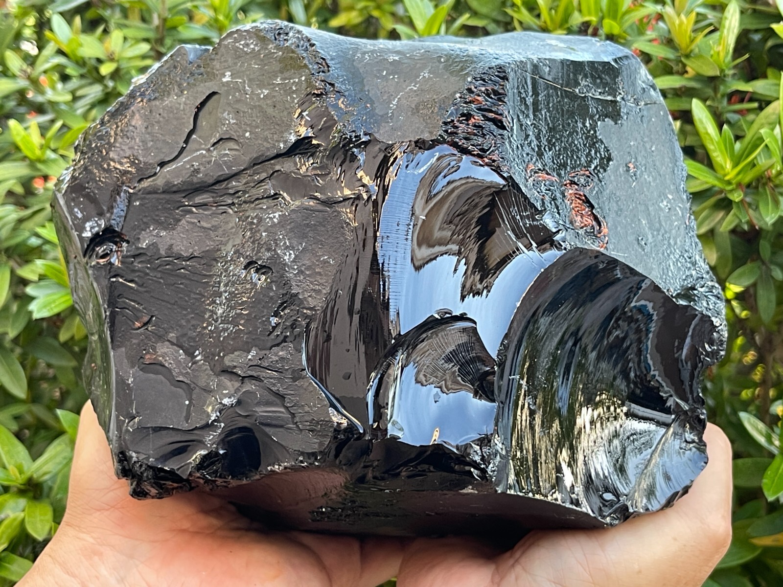 Extra Large Black Obsidian Rough Stones, 3″ – 6″ Raw Black Obsidian Natural