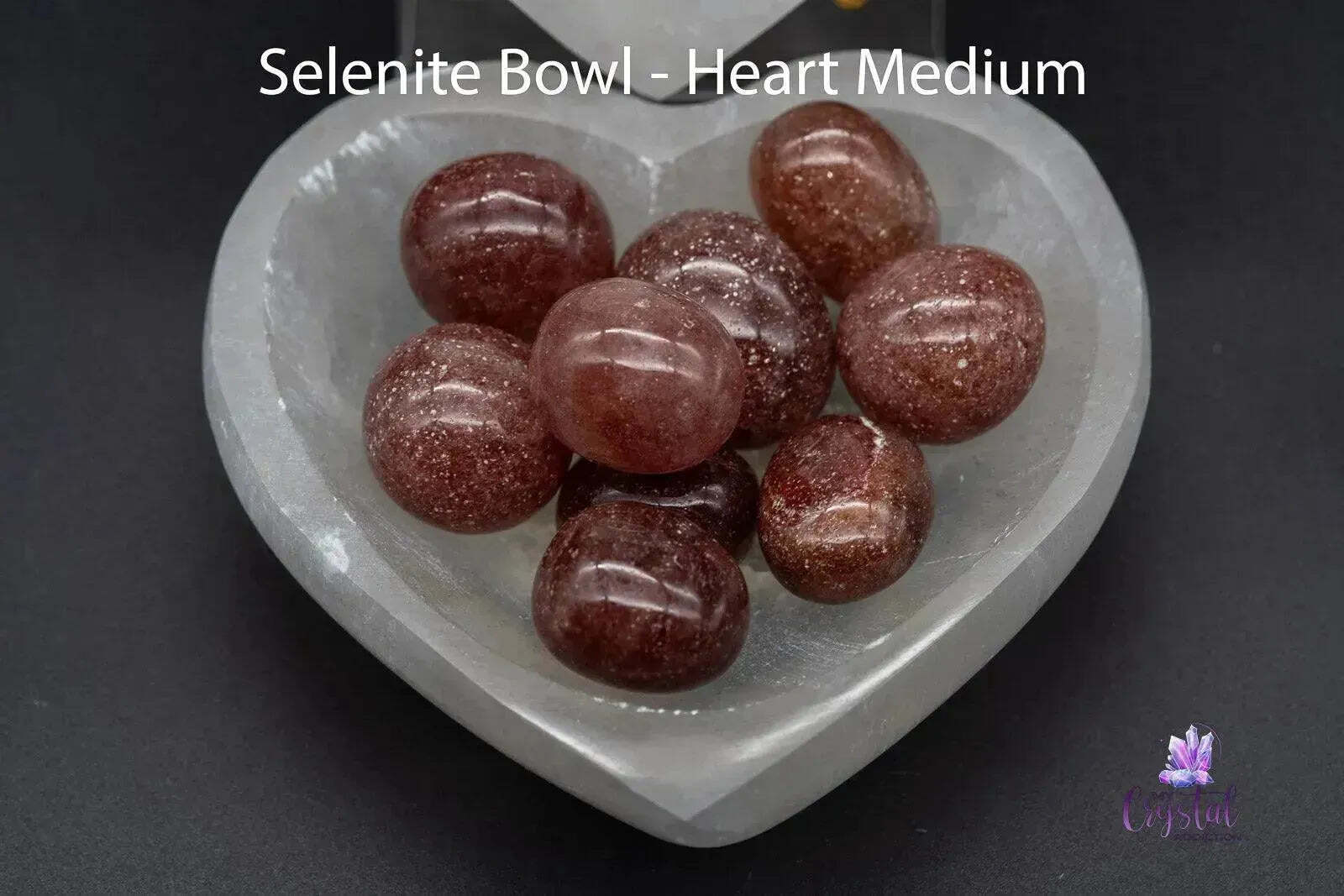 Selenite Heart Bowl 2.2″-4″ – Crystal Energy Dish