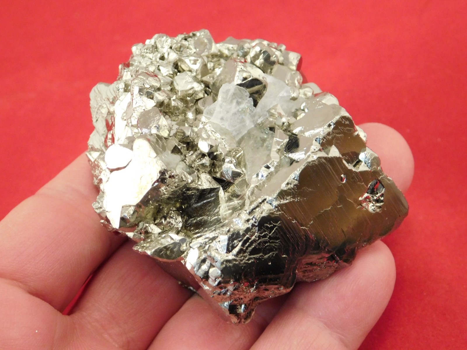 Larger! Nice and 100% Natural Pyrite CUBE Cluster Huanzala Mine Peru 326gr