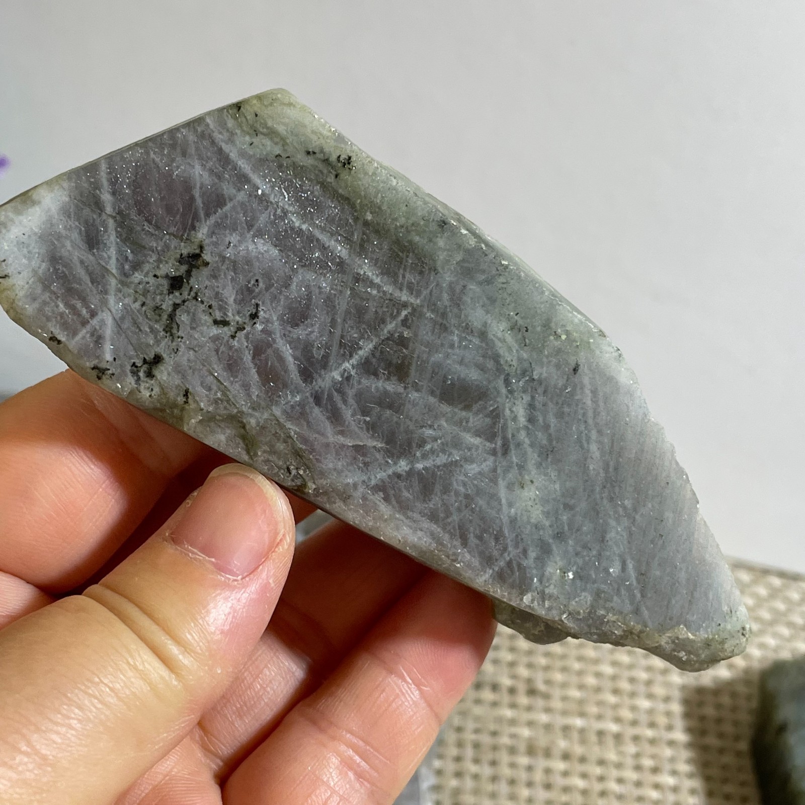 Natural Labradorite Crystal gemstone rough original Specimen 103g