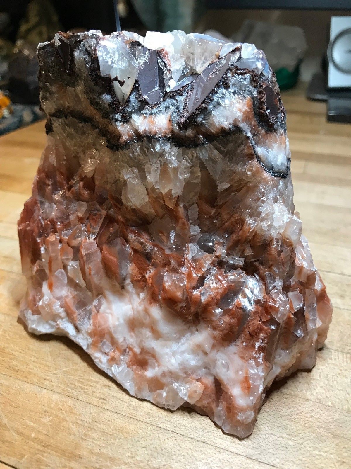 Multicolored Calcite Crystal Mineral Gemstone Medium Natural Rock Specimen 555