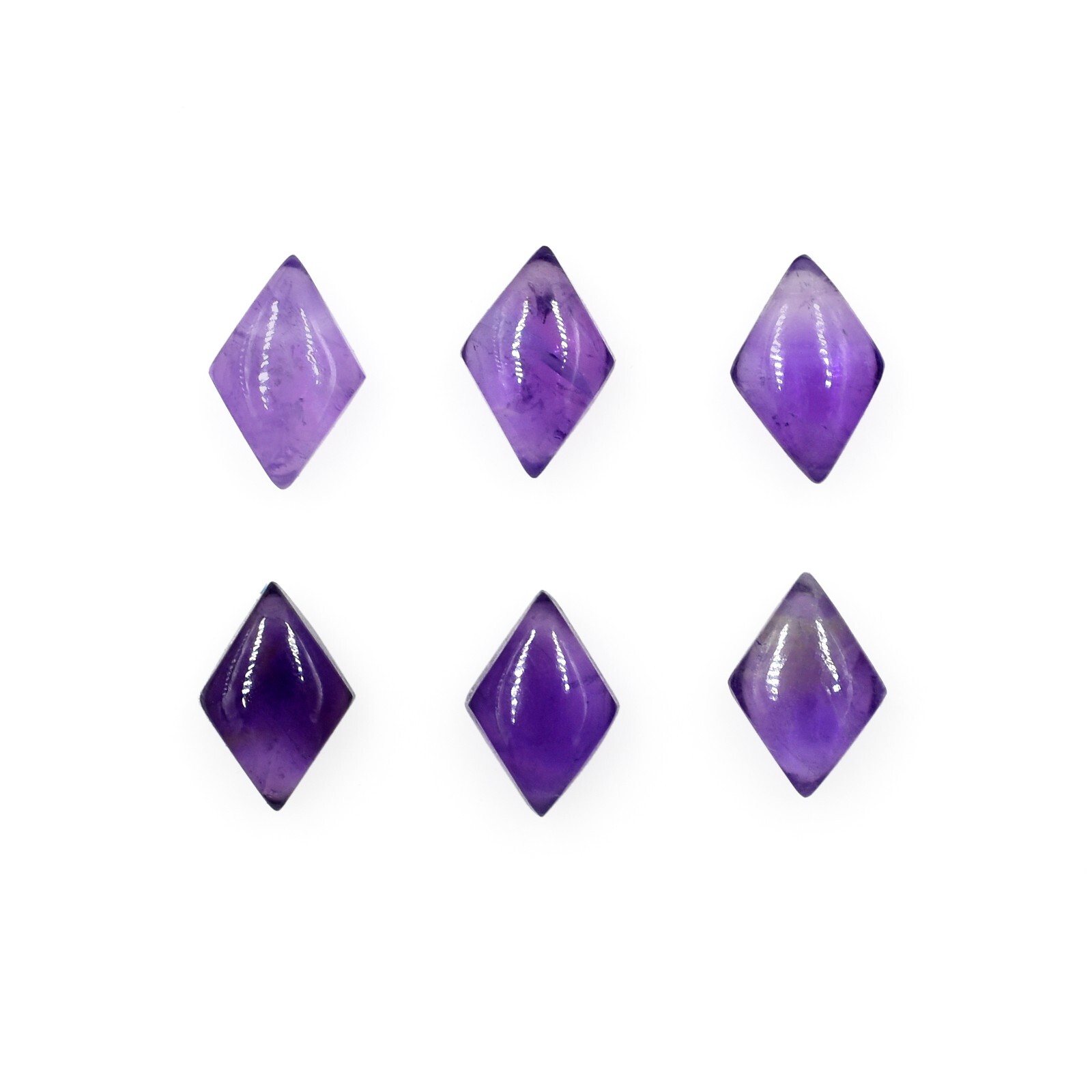 Natural Purple Amethyst Smooth Cabochon Loose Gemstone Mix Shape Wholesale Lots