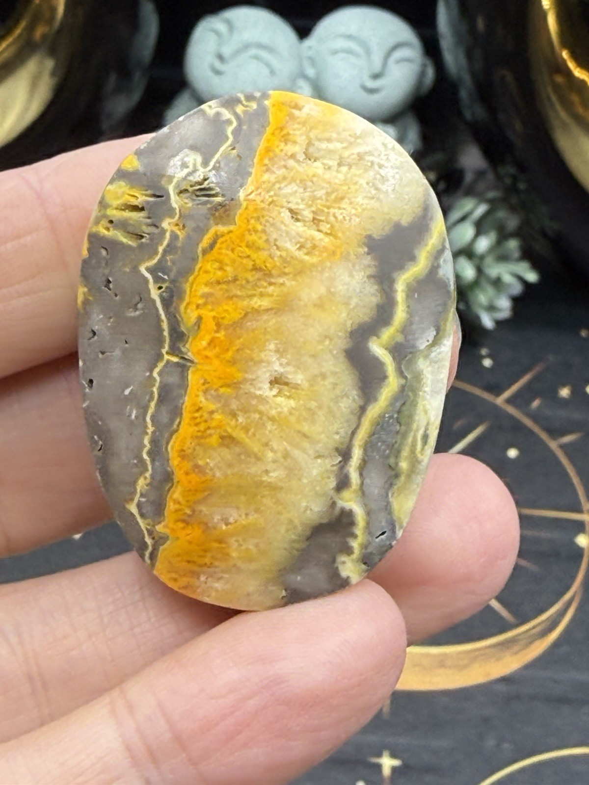 Natural Bumblebee Jasper Palms Druze vugs raw Free shipping
