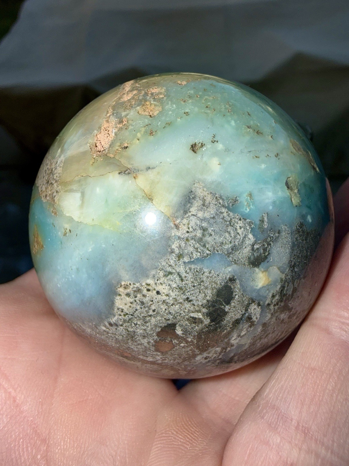 Sky Blue Quartz Sphere