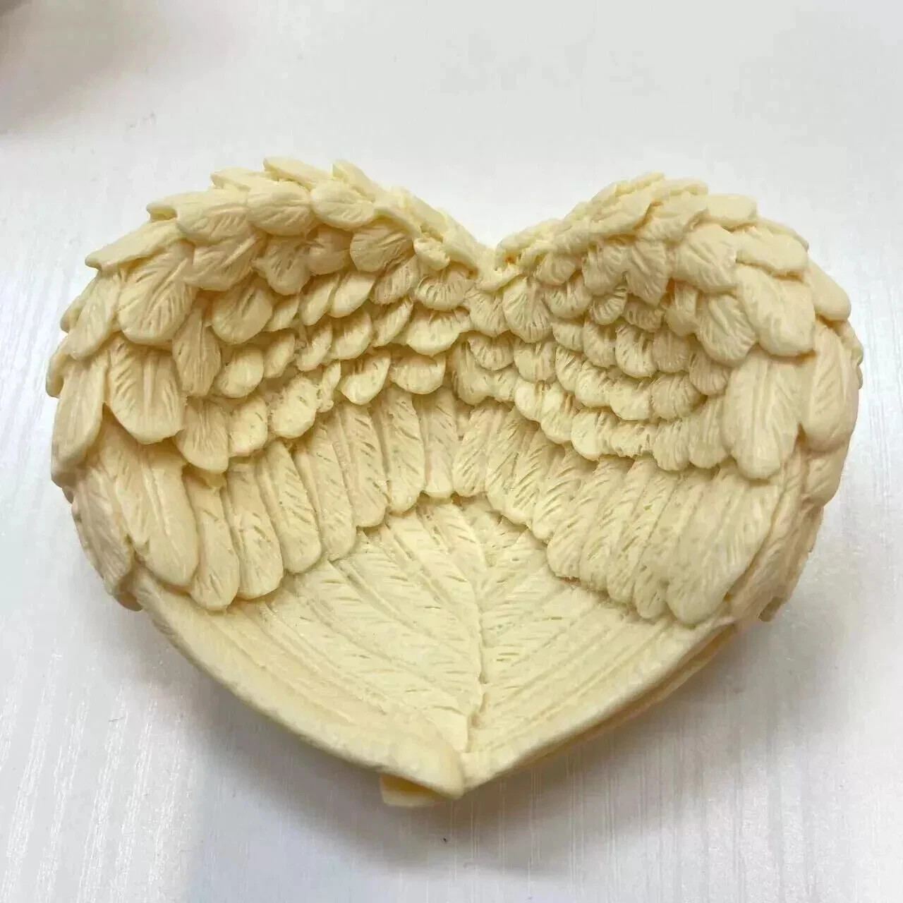1pc Natural Genuine Tagua Nut Hand Carved Wing Heart Skull Reiki Healing Gift