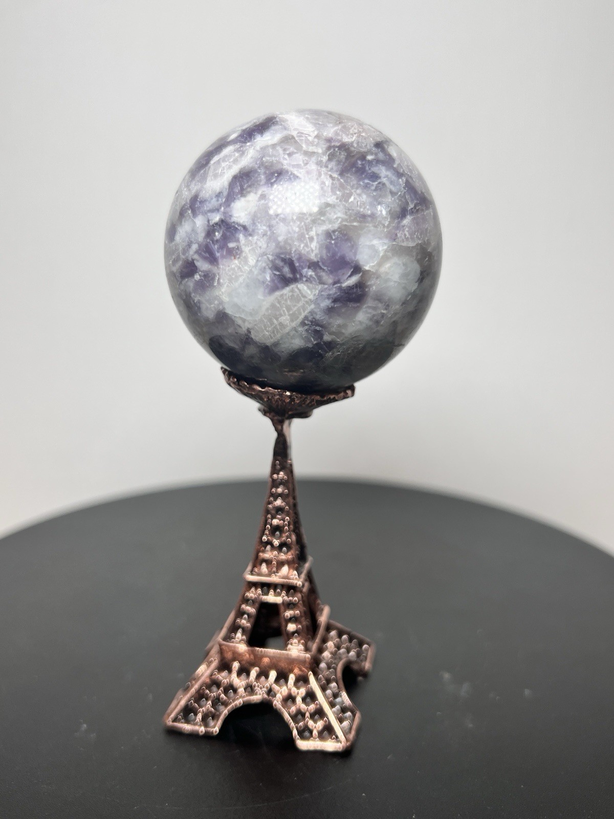 Lepidolite Sphere w/holder – 49mm – see pics