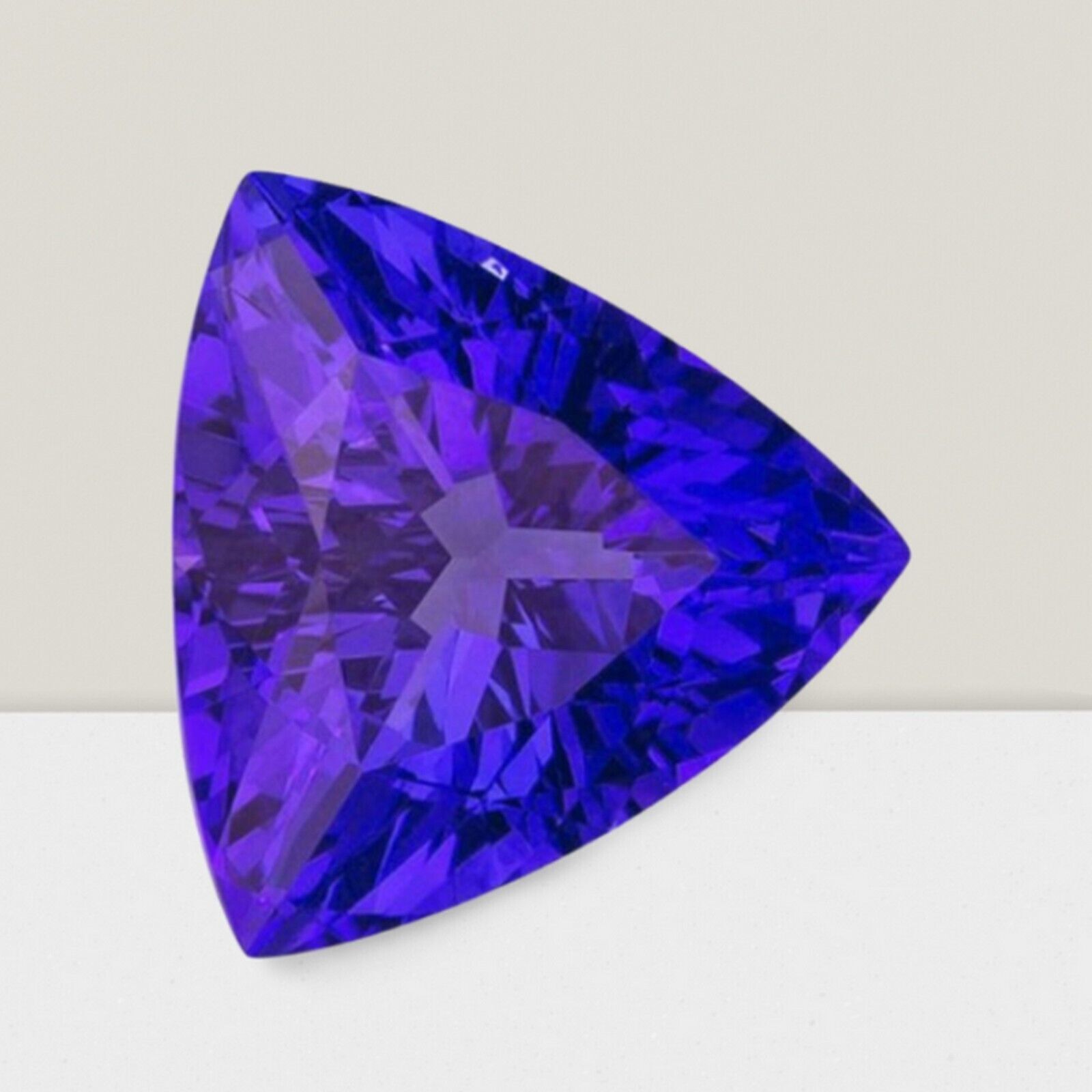 Tanzanite Trillion Cut Gemstone 6 Cts – 13 mm AAA+ Loose Gem