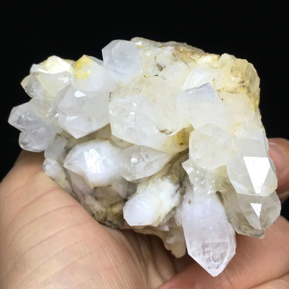 225g Museum Quality Transparent White Quartz Crystal Cluster Mineral Specimen
